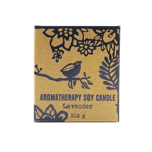 Aromaterapeutická svíčka s dřevěným knotem Levandule