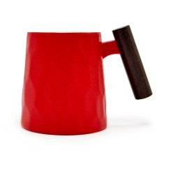 Hrnek s dřevěnou rukojetí Rouge Facette