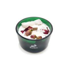 Květinová svíčka s krystaly Milenci