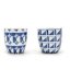 Čajová souprava Geometric blue