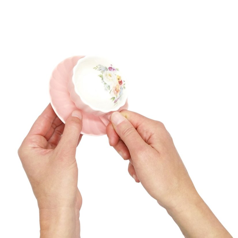 Růžový espresso šálek Royal Jardin