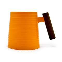 Hrnek s dřevěnou rukojetí Clementine Reliéf
