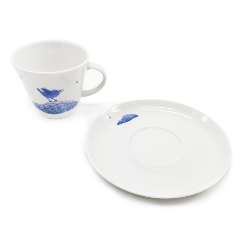 Šálek s podšálkem Na vlnách ptačí radosti