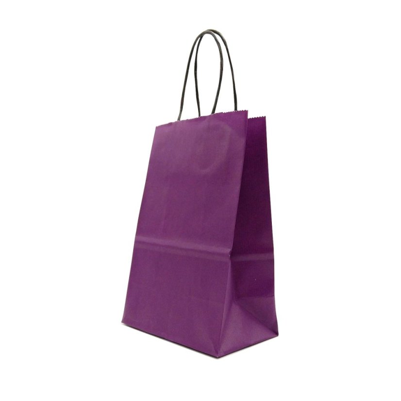 Fialová papírová taška Pastelo malá