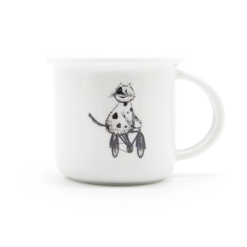 Moka hrnek Kočka na kole