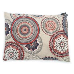 Špaldový polštář Červená mandala