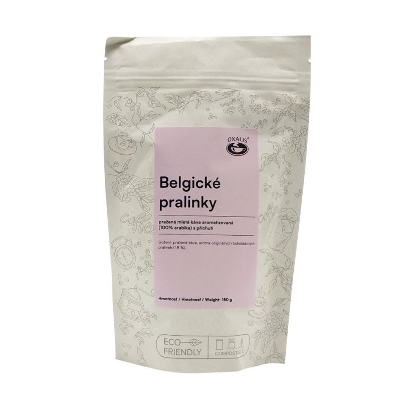 Mletá káva Belgické pralinky