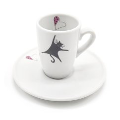 Espresso šálek Visící kočka
