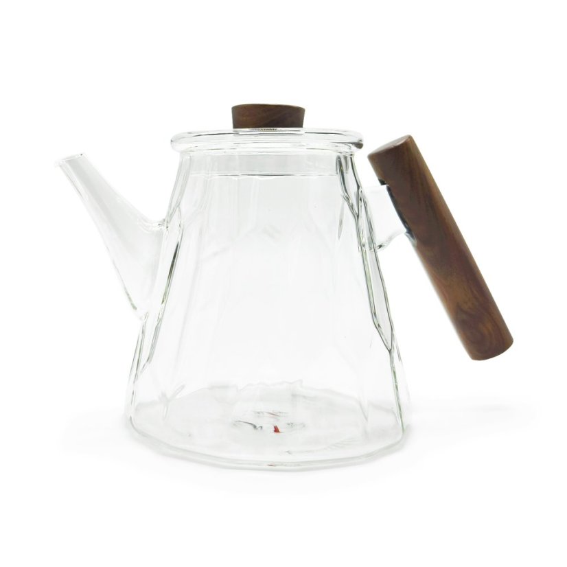 Skleněná konvice s dřevěnou rukojetí Knut