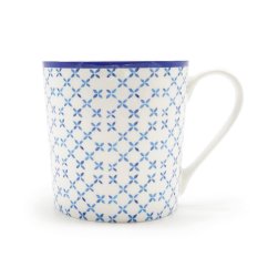 Hrnek Nordic blue tiles IV