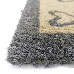 Kokosová rohožka 3 kočky v šedém rámu