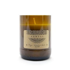 Svíčka v pivní lahvi Santal