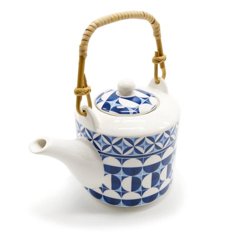Čajová souprava Geometric blue