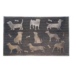 Gumová rohožka 9 psů