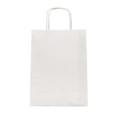 Bílá papírová taška Twist střední