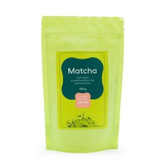 Zelený čaj Matcha s příchutí jahody